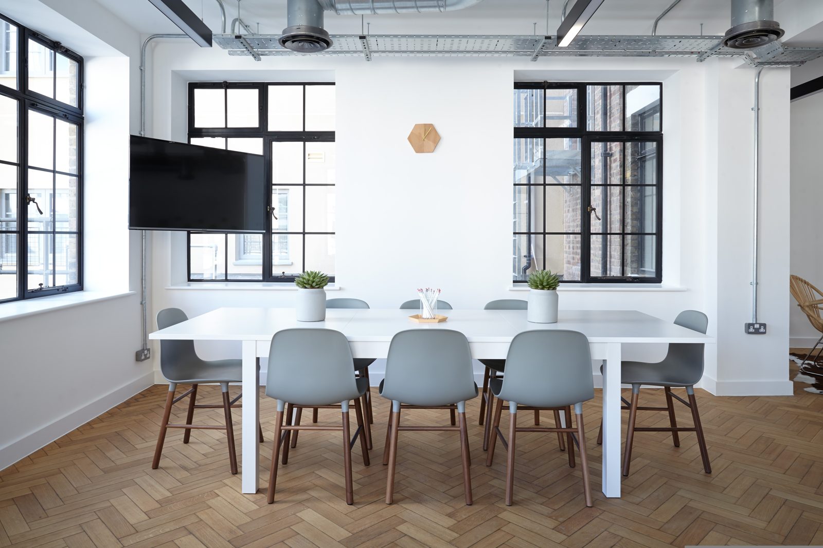 Clean office meeting room and floors after office cleaning in Markham